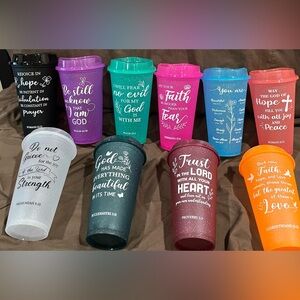 Inspirational Quote Tumblers Set